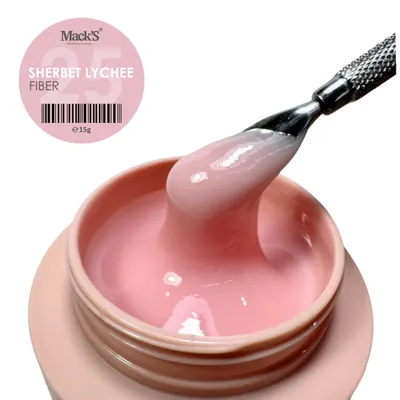 Gel Uv constructie Fiber Sherbet Lychee 25 Mack's 15g