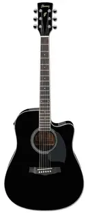 Chitara electrica acustica Ibanez - PF15ECE, Negru lucios