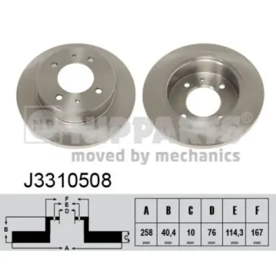 Disc frana NIPPARTS J3310508