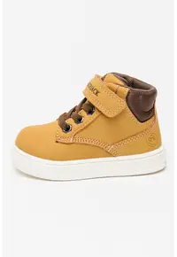 Pantofi sport inalti cu velcro Moby - Maro camel