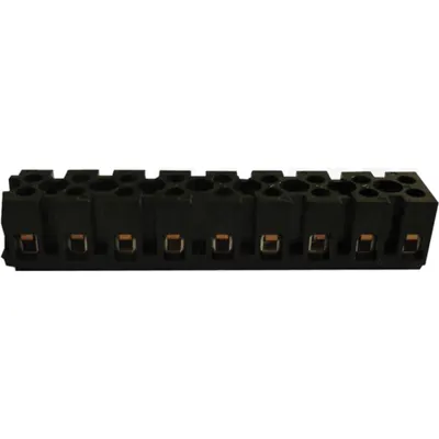 Cleme sir din bachelita cu lamele,12 poli, negru BSK-15A 4mm2, 450VAC, 16A