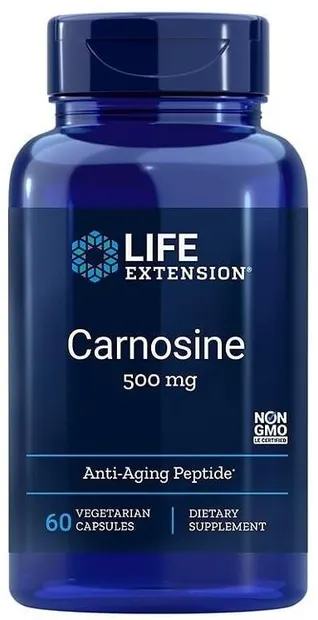 Carnosină, 500 mg, 60 capsule, Life Extension