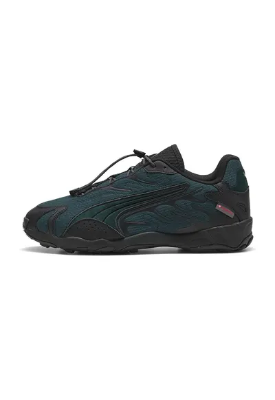 Pantofi sport Inhale Urban Explorer din material textil cu insertii de piele - Negru/Bleumarin