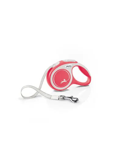 FLEXI New Comfort lesa automata cu banda pentru caini, rosu, marimea XS, 3 m