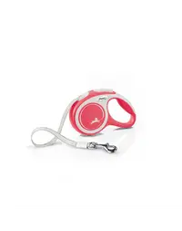 FLEXI New Comfort lesa automata cu banda pentru caini, rosu, marimea XS, 3 m