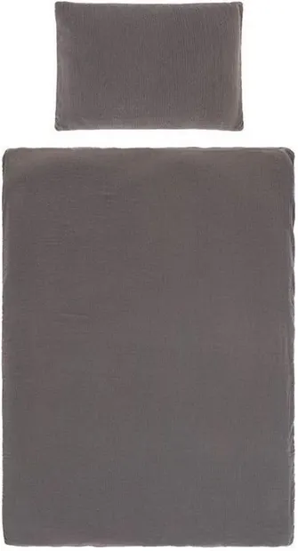 Set de 2 piese pentru pat pentru copii Lassig - 100 x 140 cm, antracit