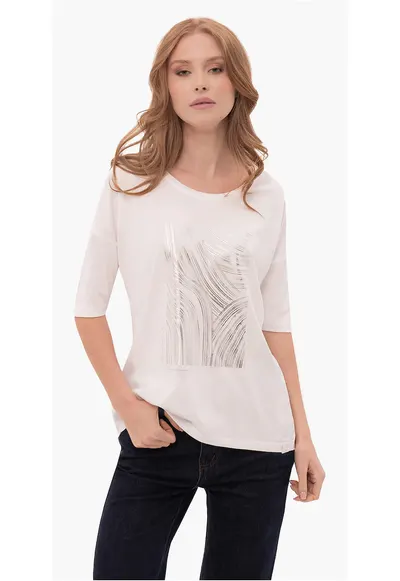 Tricou T-Fest pentru femei - alb - Comfort Fit