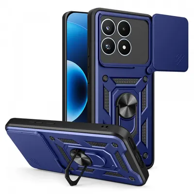 Husa pentru Xiaomi 17, Techsuit, CamShield, Albastra