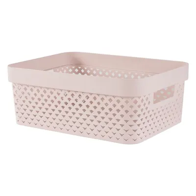 Cutie de depozitare roz-deschis din plastic 36x27x14 cm Pure – Curver