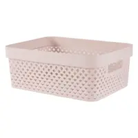 Cutie de depozitare roz-deschis din plastic 36x27x14 cm Pure – Curver