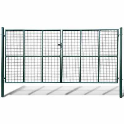 vidaXL Poartă de grădină din plasă 400x200 cm