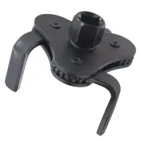 Cheie universala pentru filtru de ulei, 3 brate, Negru, reglabila 55–108 mm, functionare in ambele sensuri, antrenare dubla 1/2" si 3/8", otel calit – pentru autoturisme, SUV, camionete, tractoare