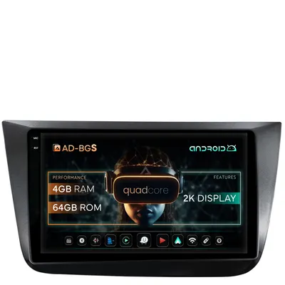 Navigatie 2K Seat Altea Toledo (2005-2012), Android, S-Quadcore 4GB RAM + 64GB ROM, 9.5 Inch - AD-BGS90042K+AD-BGRKIT055