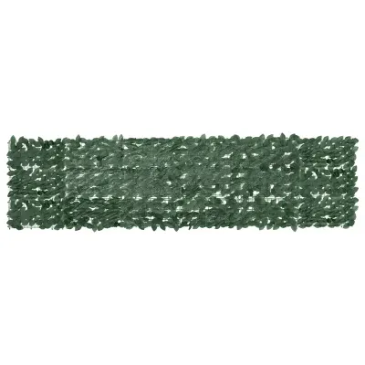vidaXL Paravan de balcon, frunze verde închis, 300x75 cm