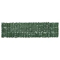 vidaXL Paravan de balcon, frunze verde închis, 300x75 cm