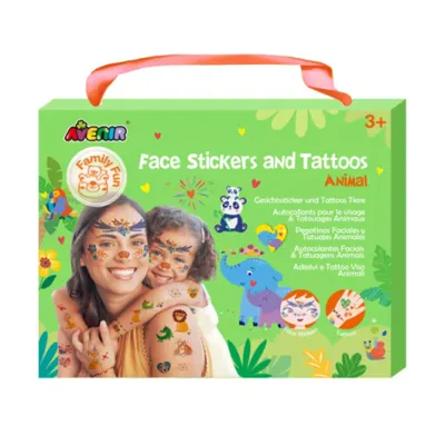 Stickere si tatuaje pentru fata - set parinte-copil - distractie in familie