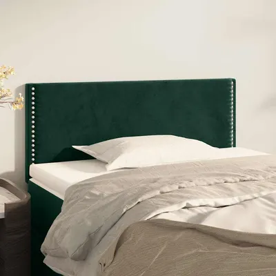 vidaXL Tăblie de pat, verde închis, 80x5x78/88 cm, catifea