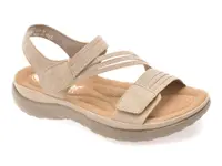 Sandale RIEKER bej, 64870, din piele ecologica