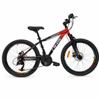 Bicicleta Copii Dhs Terrana 2423B, model 2026 - 24 Inch, Rosu-Negru