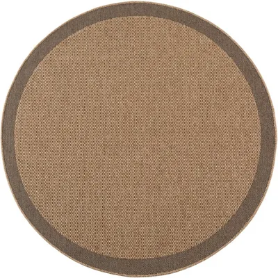 Covor pentru exterior și interior maro rotund ø 80 cm Timber 1402 – Ayyildiz Carpets