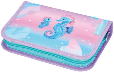 Penar cu rechizite Herlitz - Ocean Lights, 2 aripi