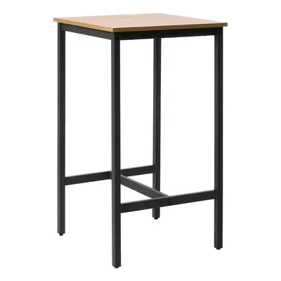 Masă de bar cu aspect de lemn de stejar 60x60 cm Cesura – Unique Furniture