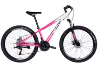 Bicicleta Mars 26″, 145-170 cm, 21 viteze, Alb/Roz