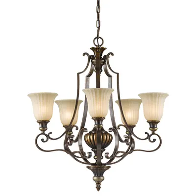 Corp de iluminat suspendat, lustra Kelham Hall 5 Light Up Light Chandelier