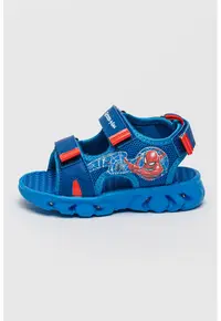 Sandale cu LED Spiderman - Rosu/Albastru royal