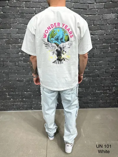 Tricou Oversized Uneffected Wonder Off-White Tsas433(un-101) (mărime: L)