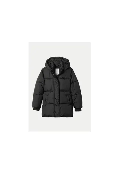 Geaca fete - 304455001 - Poliester reciclat - Negru - Negru
