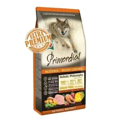 Primordial Grain-Free Holistic Dog Weight Control Adult, Curcan & Somon, 12 kg