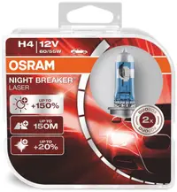 Becuri auto Osram - H4, 64193NL, Night Breaker Laser