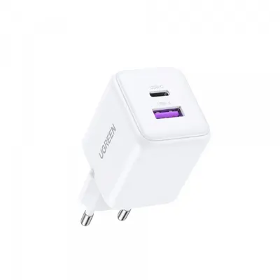 Incarcator Retea UGREEN X516, 30W, 3A, 1 x USB-A - 1 x USB-C, Alb