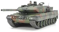 Model asamblabil Tamiya Militar: Tancuri - Tanc principal de luptă german Leopard 2 A6, 2 figurine