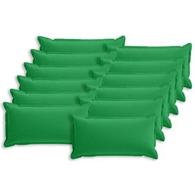 vidaXL Husă pentru pernă 12 buc. HOUTEN Verde 40 x 80 cm Poliester