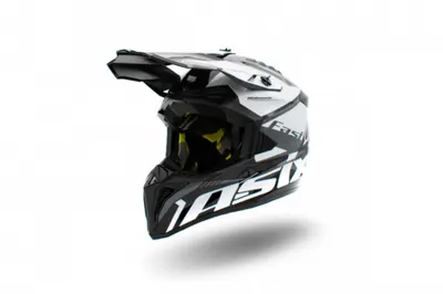 Casca motocross enduro copii Asix 127, culoare negru alb, marime YS