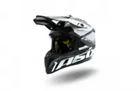 Casca motocross enduro copii Asix 127, culoare negru alb, marime YS