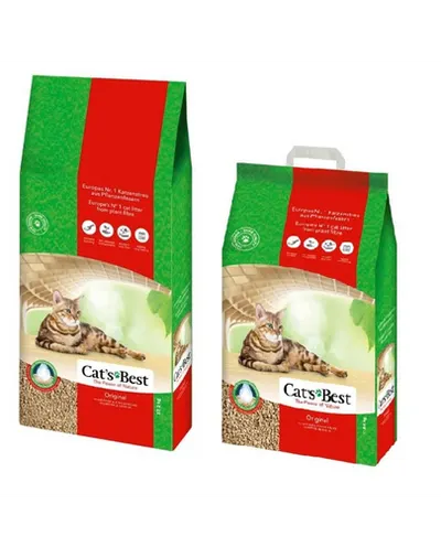 JRS Cat's Best Eco Plus Asternut natural din lemn pentru litiera 40 L + 20 L = 60 L (25,8 kg)