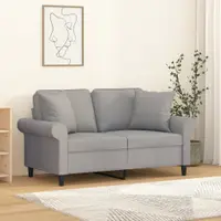 Gossi perne decorative, 2 buc., gri deschis, 40x40cm, material textil