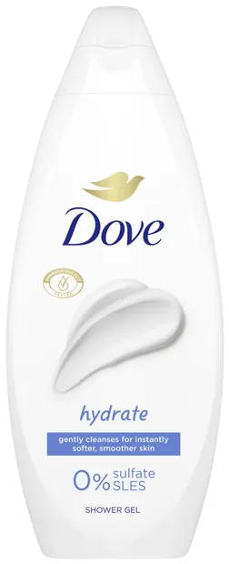 Dove Essential Care Gel de duș Hydrate, 250 ml