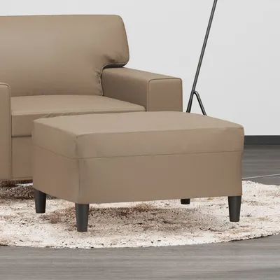 vidaXL Taburet, cappuccino, 70x55x41 cm, piele ecologică