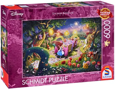 Puzzle Schmidt din 6000 de piese - Petrecerea de ceai a Pălărierului nebun