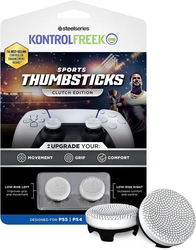 Accesoriu KontrolFreek - Performance Sports Thumbsticks Clutch, alb (PS4/PS5)