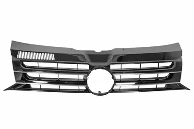Grila radiator potrivit VW MULTIVAN T5, TRANSPORTER T5 2.0/2.0D 2003-2015 pana in 2015 - (crom/negru lucios)