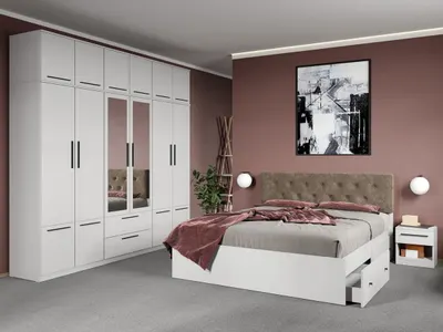 Set dormitor complet Alb - Madrid - C63