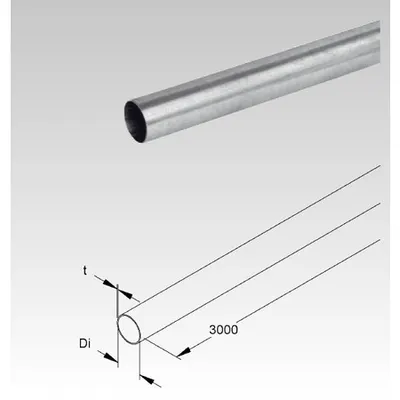 Tub metalic din otel zincat la cald pentru cabluri electrice,D.ext.40 mm