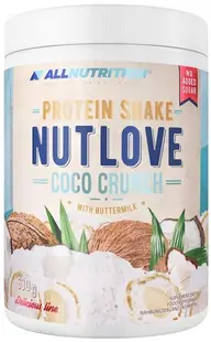 Nutlove Protein Shake, ciocolată albă cu nucă de cocos, 630 g, AllNutrition