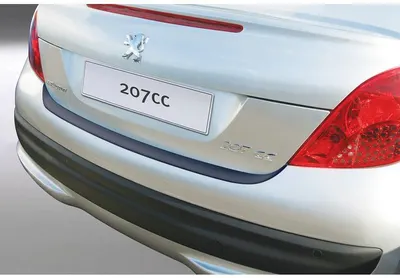 Protectie Bara Spate Compatibila Peugeot 207 CC 2007-2014 Hatchback 3 Usi (Negru)