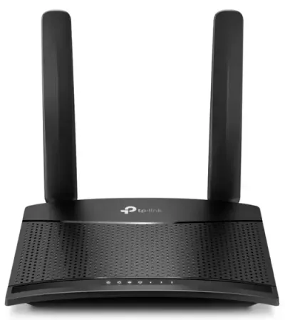Router Wireless TP-LINK TL-MR100, 300 Mbps, 4G LTE, 2 Antene externe (Negru)